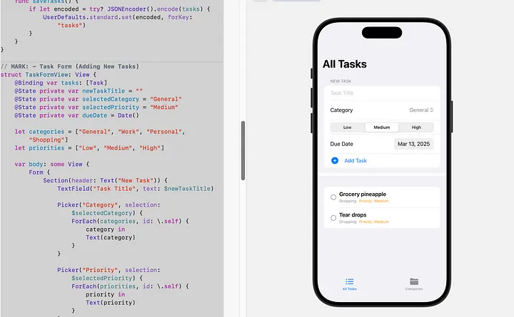 SwiftUI Como criar um aplicativo de lista de tarefas usando SwiftUI (com categorias, prioridades e prazos)
